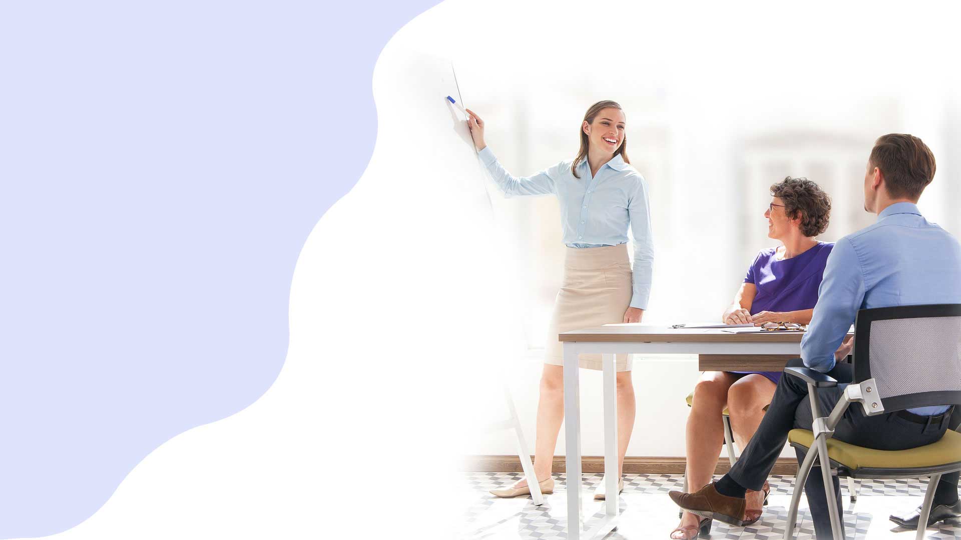 Accountants analyzing financial data