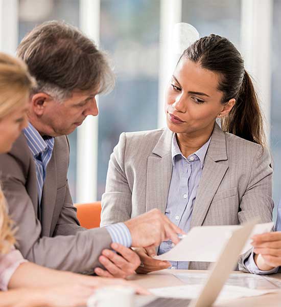 Financial planning meeting